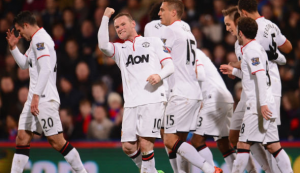 wayne Rooney celebrates superb finish against Crystal Palace